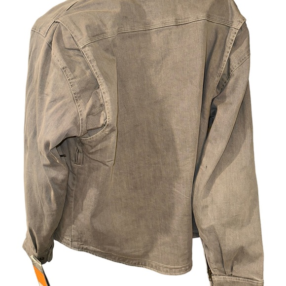 Milwaukee Performance Men's Armored Denim Biker Shirt w/ Aramid® **MPM1621 Grey - Picture 2 of 2
